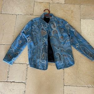 Vintage Chicos embroidered jacket size 2
